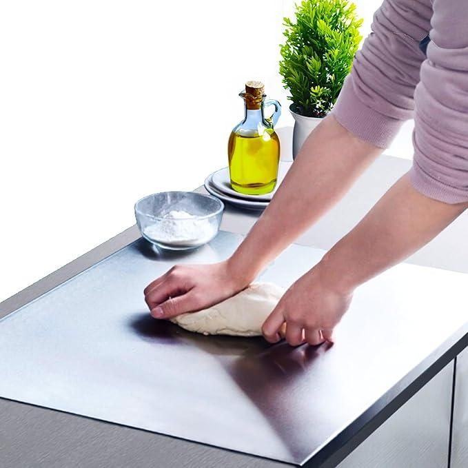 Premium Stainless Steel Chopping & Kneading Board – Easy Clean, Hygienic & Durable (35x31cm)